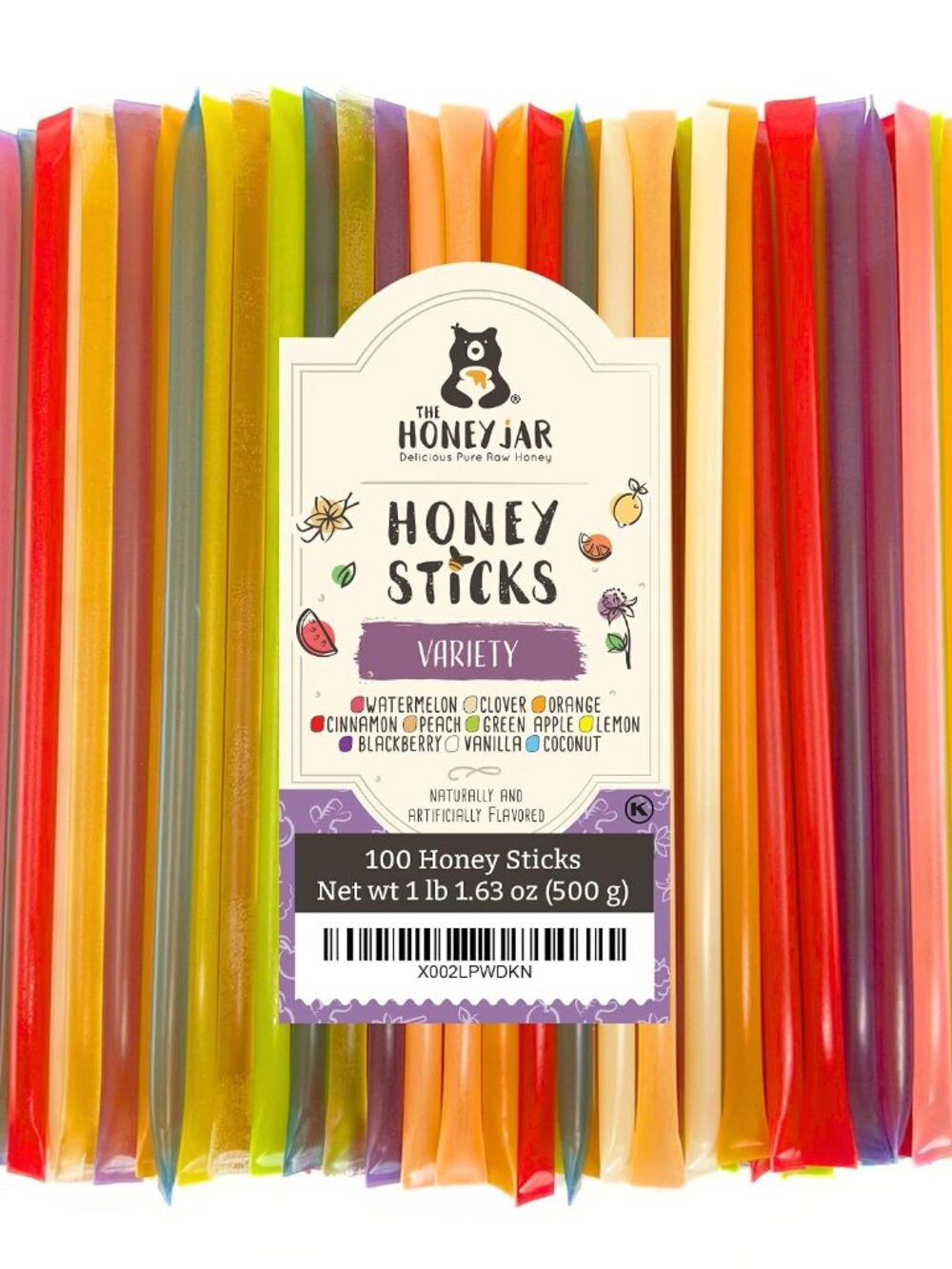 Variety Pack Honey Sticks - Pure Honey Straws For Tea, Coffee, or a Healthy Trea